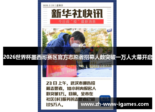 2026世界杯墨西哥赛区官方志愿者招募人数突破一万人大幕开启